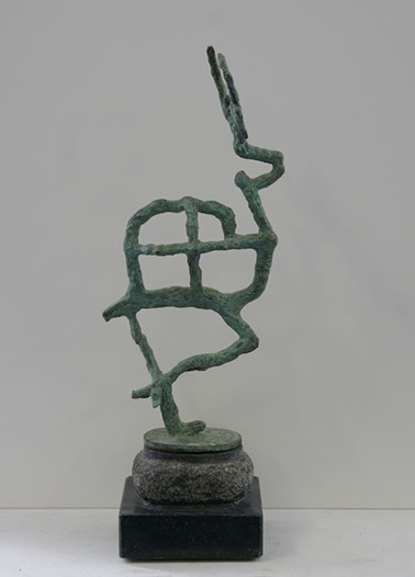 "Uitkijk - 1" brons, hardsteen, unicum