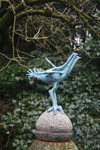 "Vogel - 5" brons, graniet, unicum, verkocht, particuliere collectie